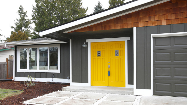 The 10 Best Front Door Colors For A Gray House (And 2 To Avoid)
