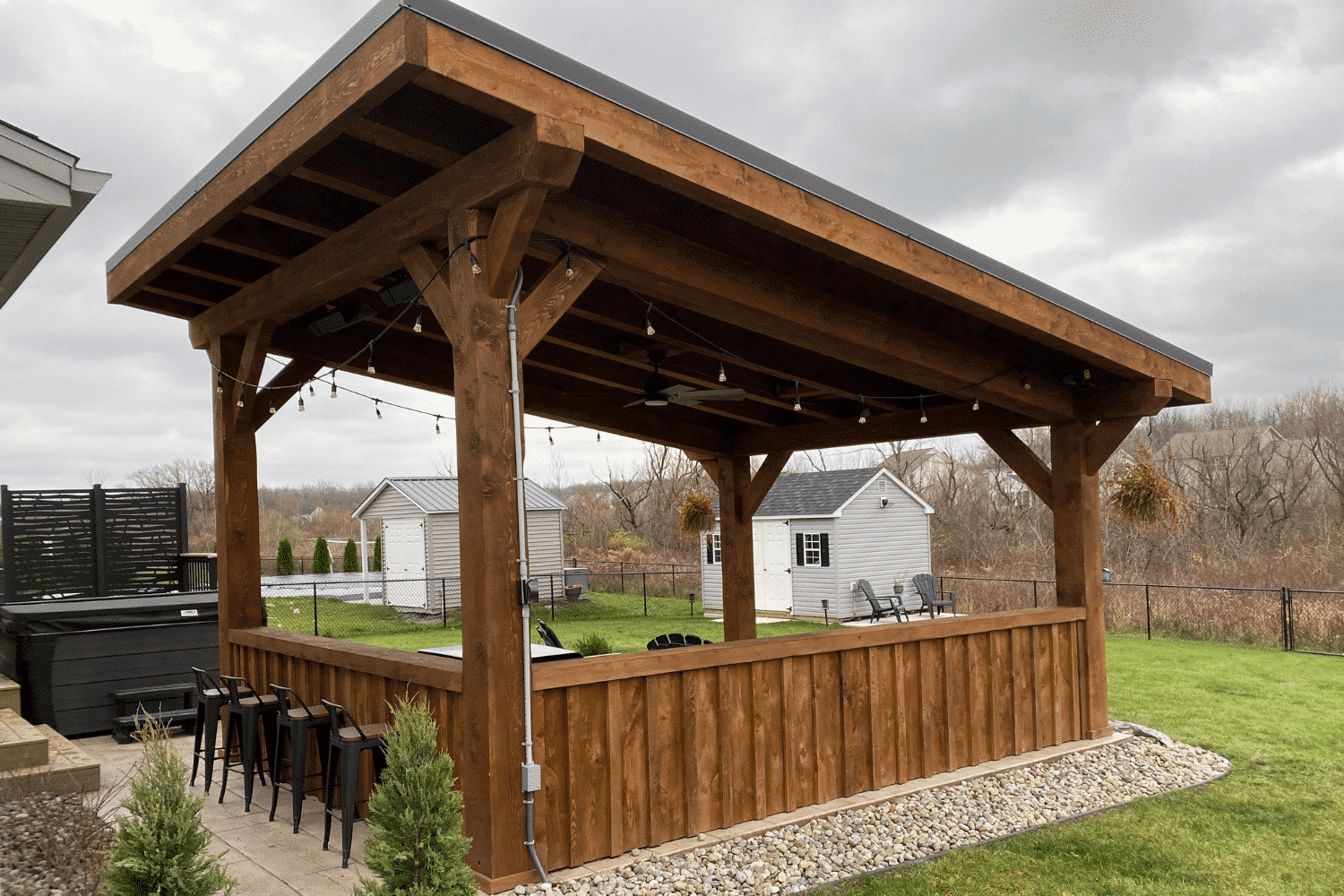 The Evergreen Lean To Pavilion & Kit | Enduria Structures