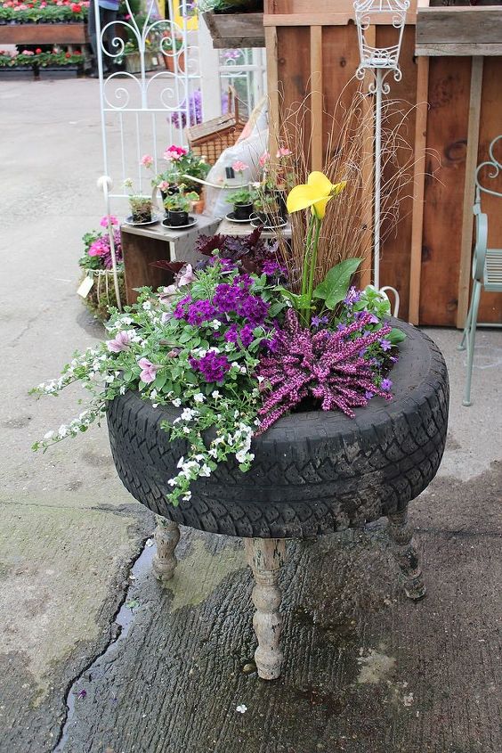 Up cycled Tire Planter | Hometalk