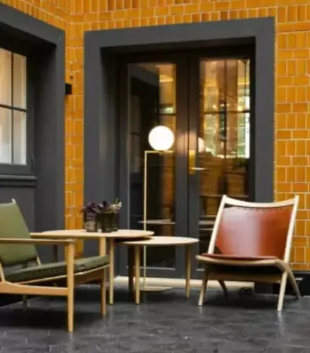 Verdant Courtyard Space With Scandinavian Charm for Chic Corporate Affairs in Oslo