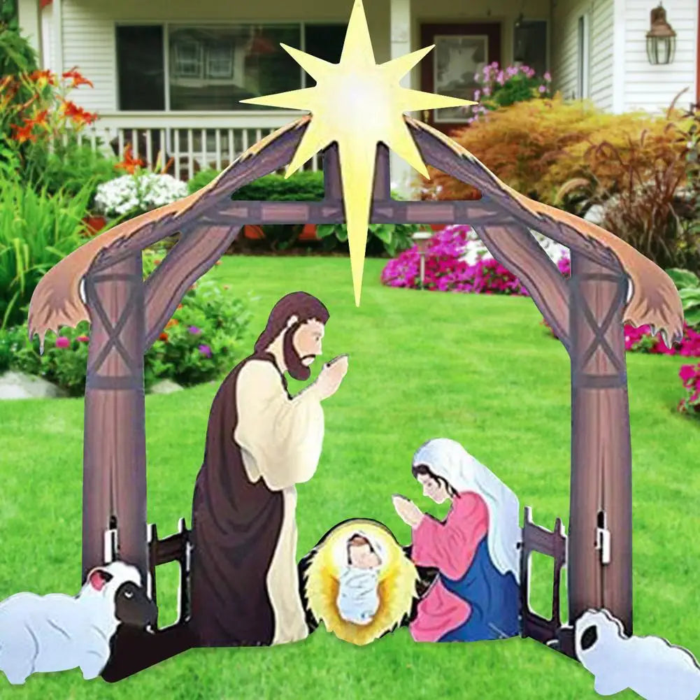 Weather-Resistant Nativity Scene Outdoor – Large Size Jesus Figures Set | Sansoti