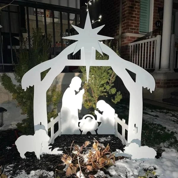 Weather-Resistant Nativity Scene Outdoor – Large Size Jesus Figures Set | Sansoti