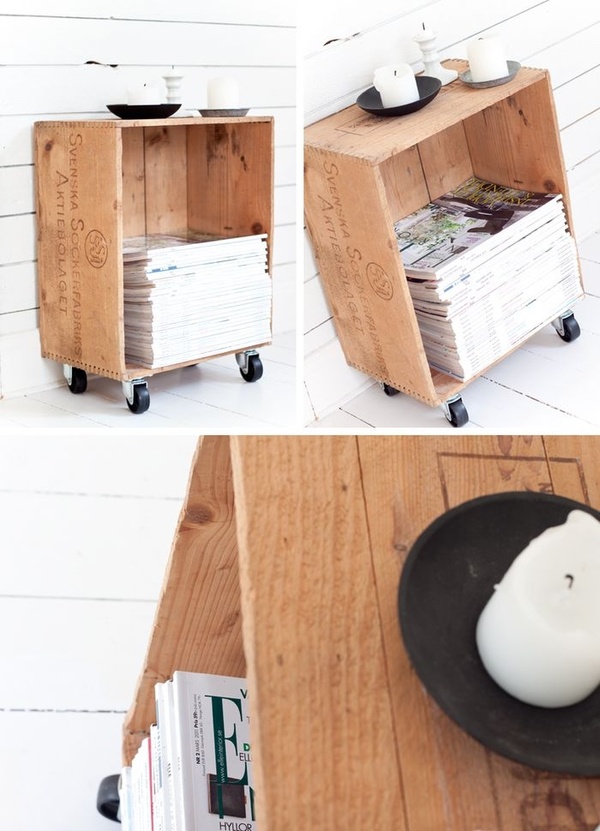 Weekend Project: Make a DIY Wooden Crate Magazine Rack - ManMadeDIY