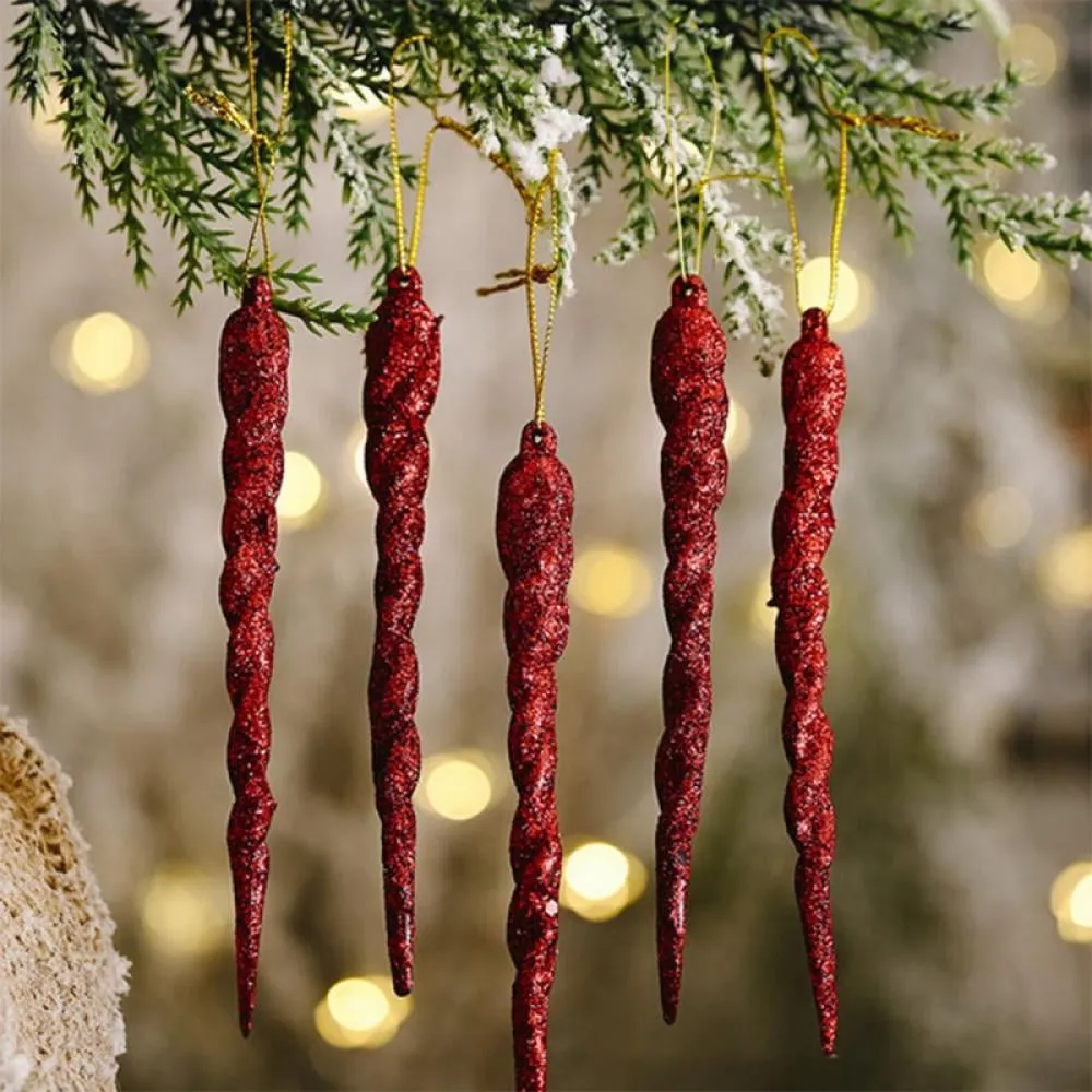 12 Pieces Icicle Drop Ornaments for Christmas Jamaica | Ubuy