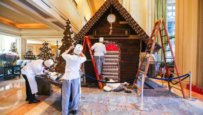 14 Photos: 13 foot gingerbread house built at The Ritz-Carlton
