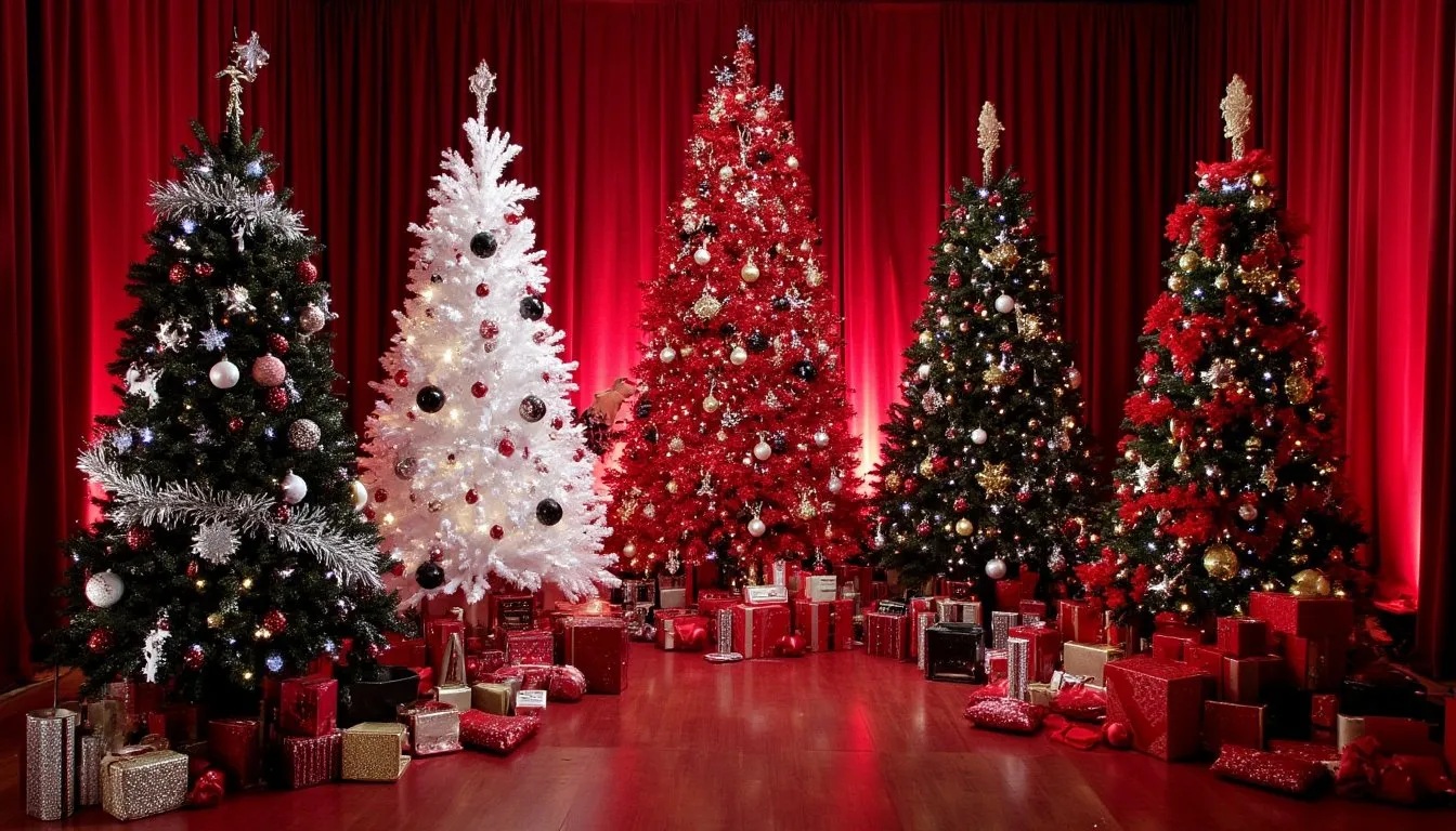 15 Red, Black, and White Christmas Trees That Scream 'Chic & Unique' -  Postage Master
