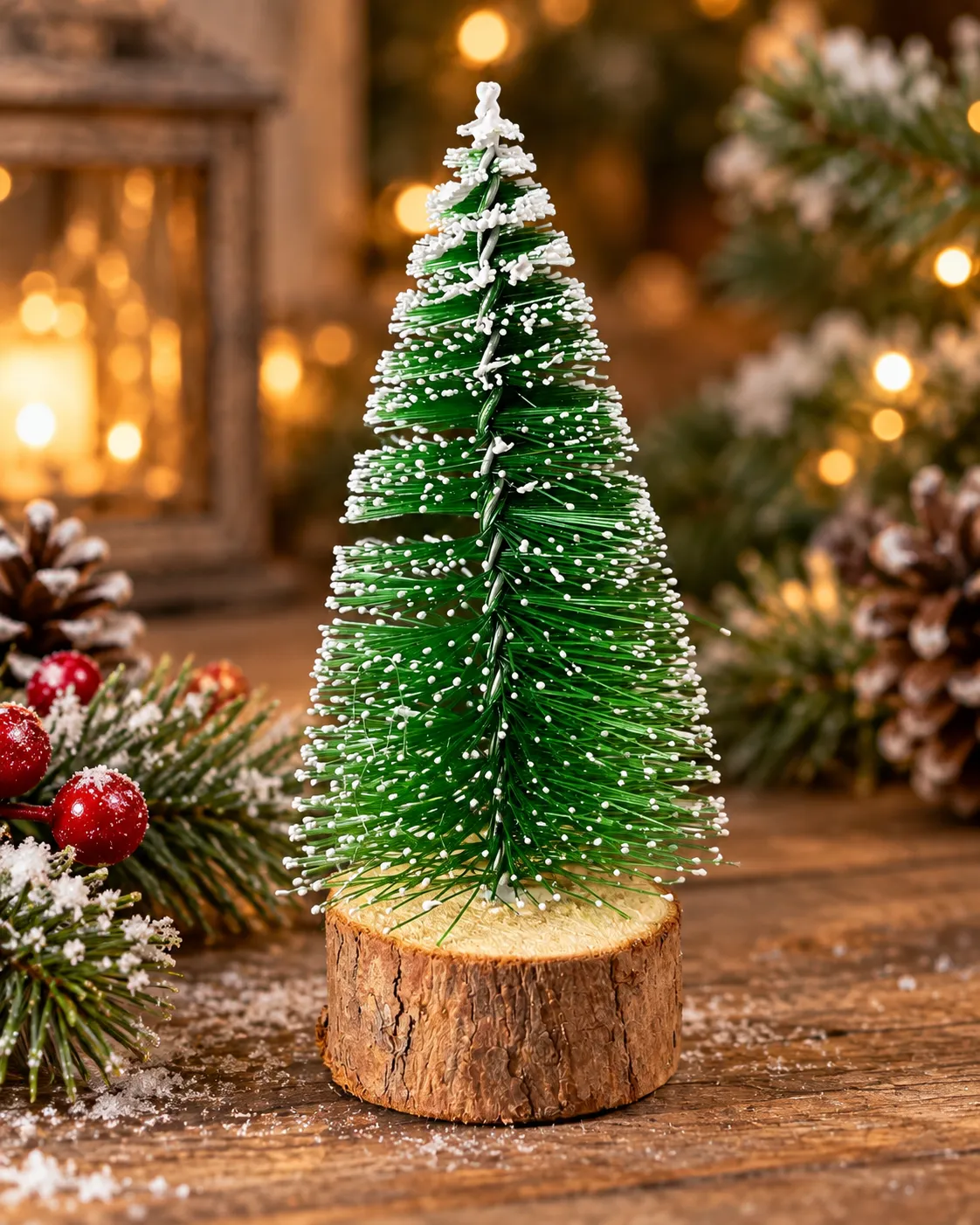 17cm Bottle Brush Christmas Tree