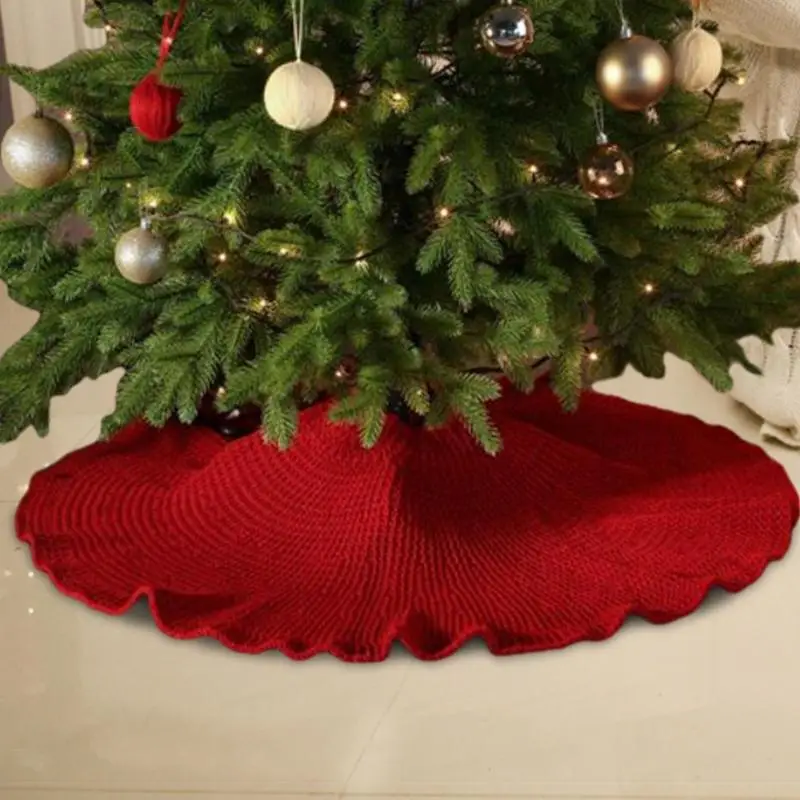 1pc knitted christmas tree skirt 92cm xmas tree skirt - Temu Oman