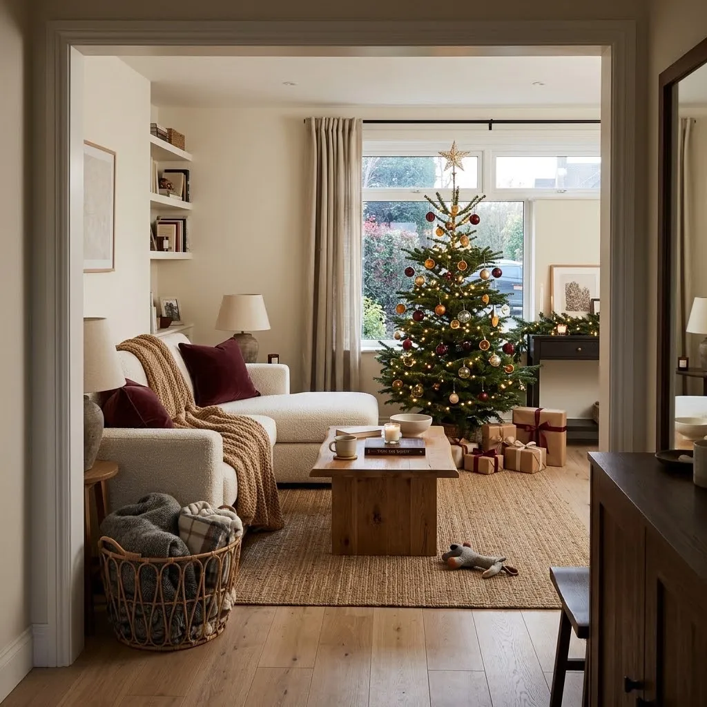 20 Cozy Christmas Living Room Decorating Ideas With Elegant Details – Room  Decor Daily