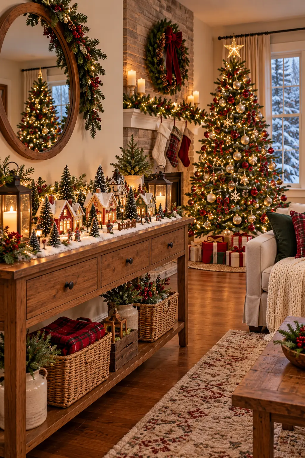 20 Easy Christmas Living Room Decor Ideas for a Festive Home on a Budget