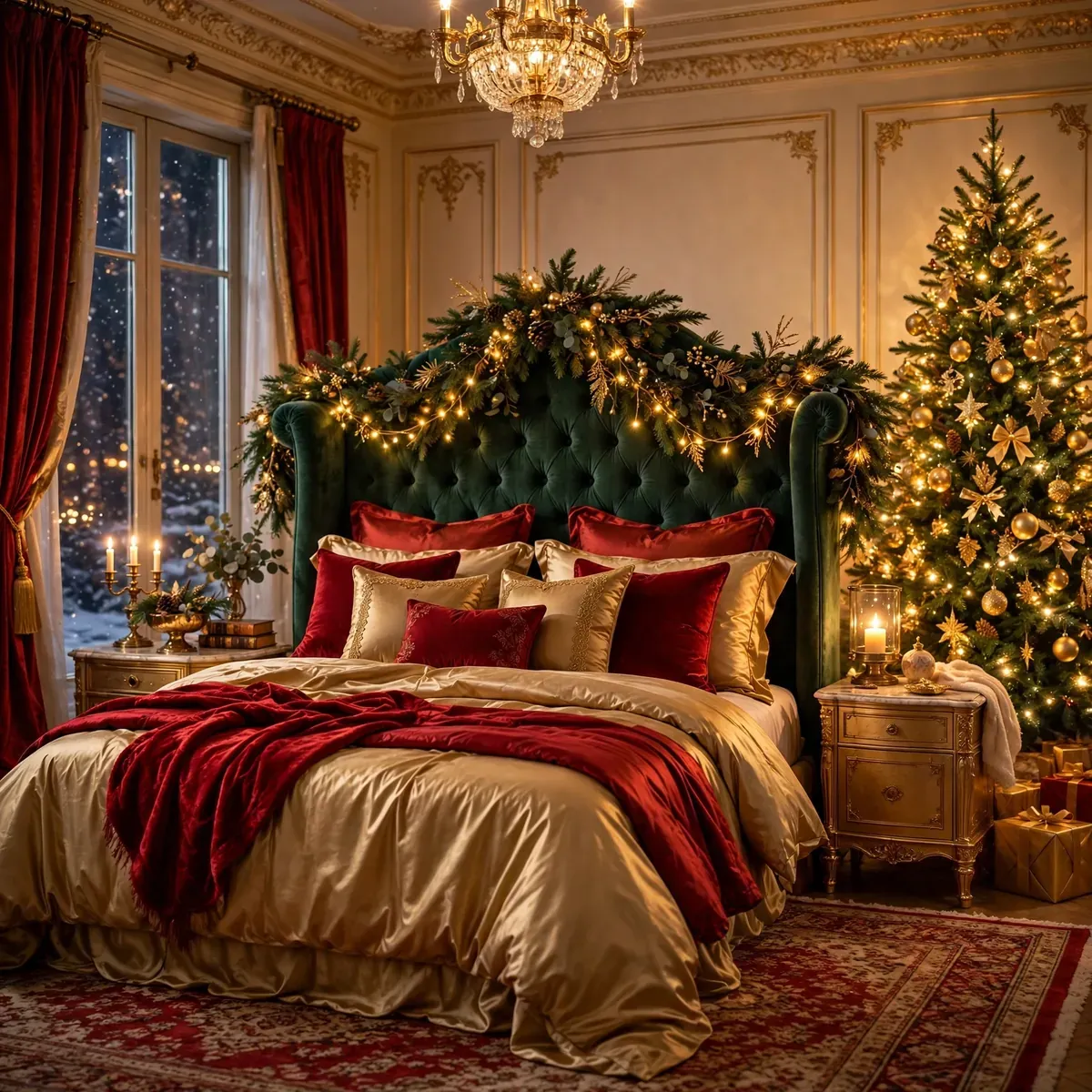 20 Enchanting Christmas Bedroom Decor Ideas That Feel Like Pure Magic ♥  [Dreamy & Divine]