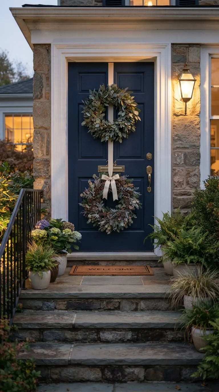 20 Front Door Christmas Decorations for a Warm, Welcoming Entrance -  bloomhomeideas