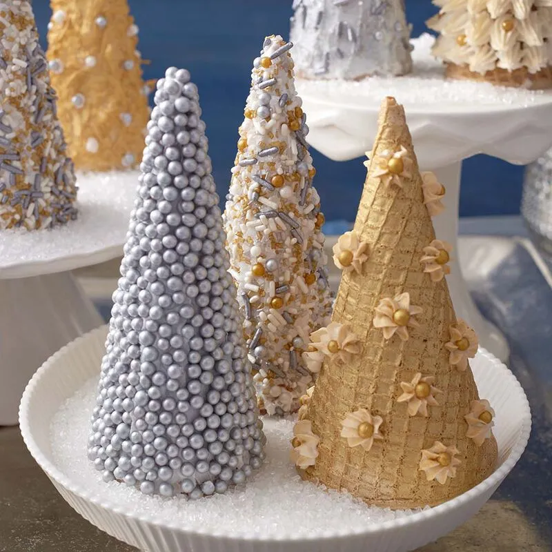 2022's Holiday Trend: Decorating Ice Cream Cones Like Christmas Trees |  dannwoellertthefoodetymologist