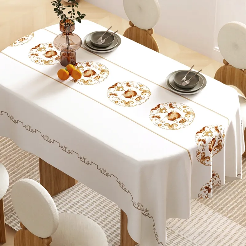 2027 New Year Special Table Cover Red White Gold Festive Pattern Reusable PVC for Celebrations | Shopee Philippines