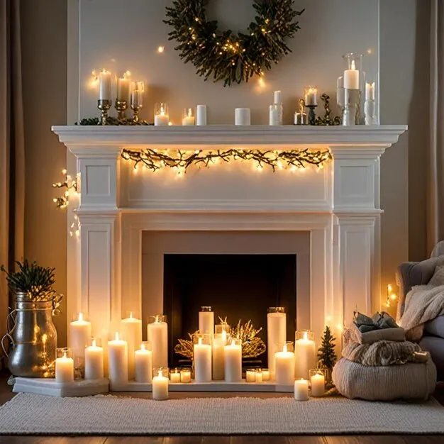 21-Christmas Fireplace Decor Ideas By Interior Designers -
