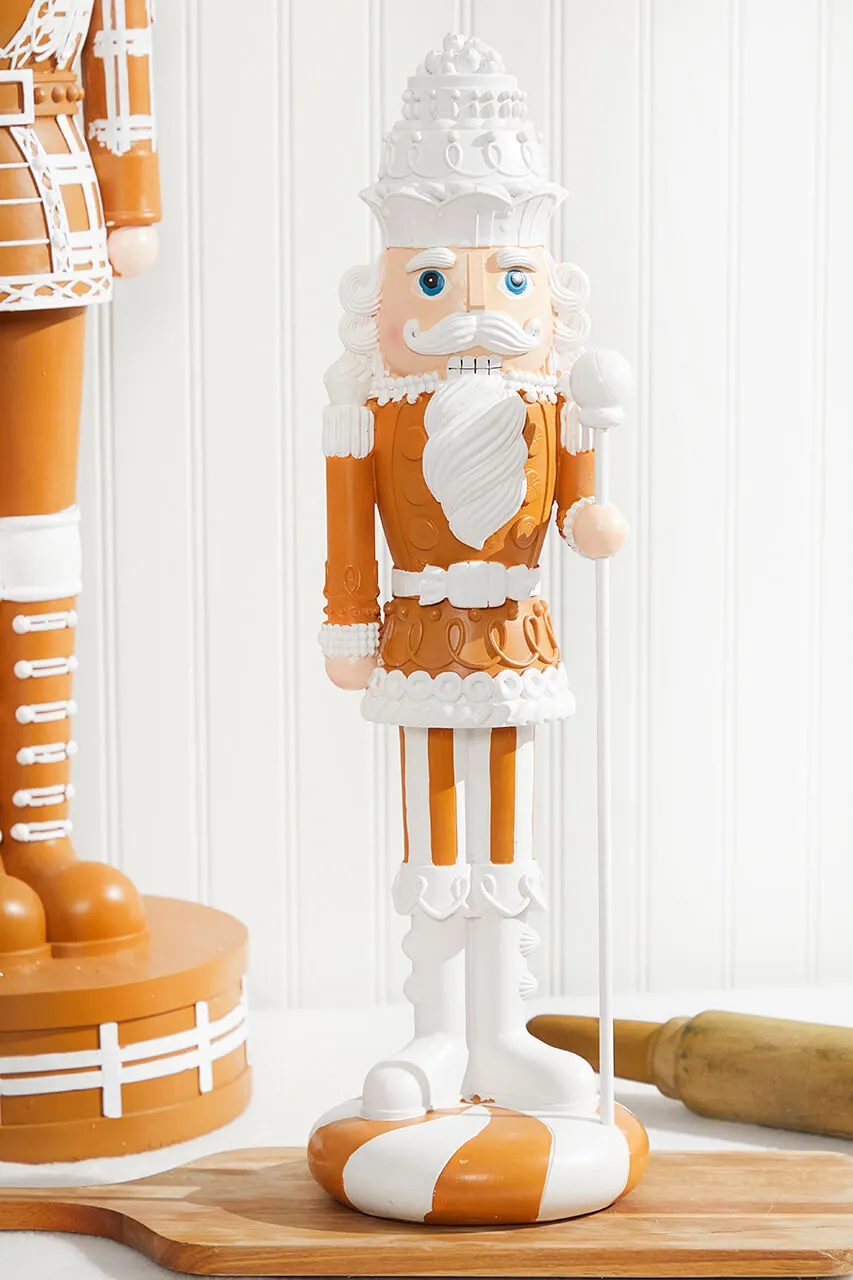 22' Gingerbread Nutcracker with Staff - Decorator's Warehouse