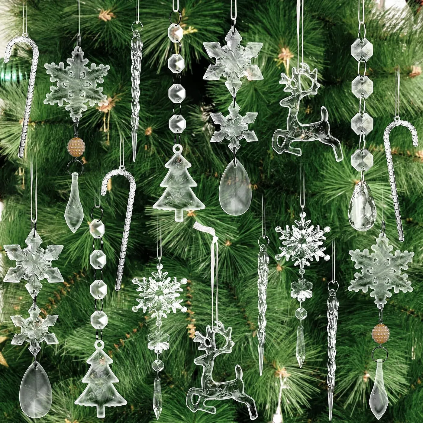 22pcs Crystal Ornaments Christmas Tree Decoration, Barbados | Ubuy