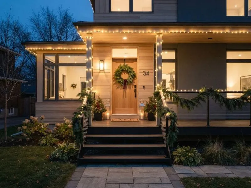 25 Christmas Front Porch Decorating Ideas On A Budget That Wow Neighbours  Without Breaking $50 - Zinnie's Apron