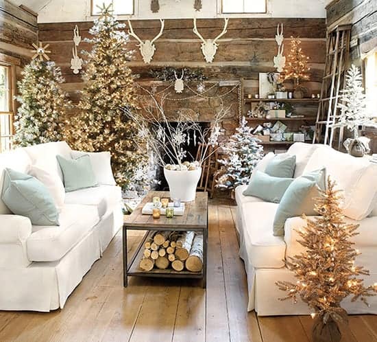25-rustic-christmas-trees-550x498 | Mountain Modern Life