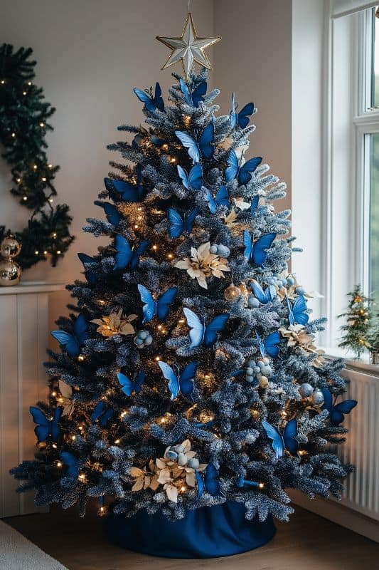 28 Blue Christmas Tree Decorations for a Unique, Magical Holiday