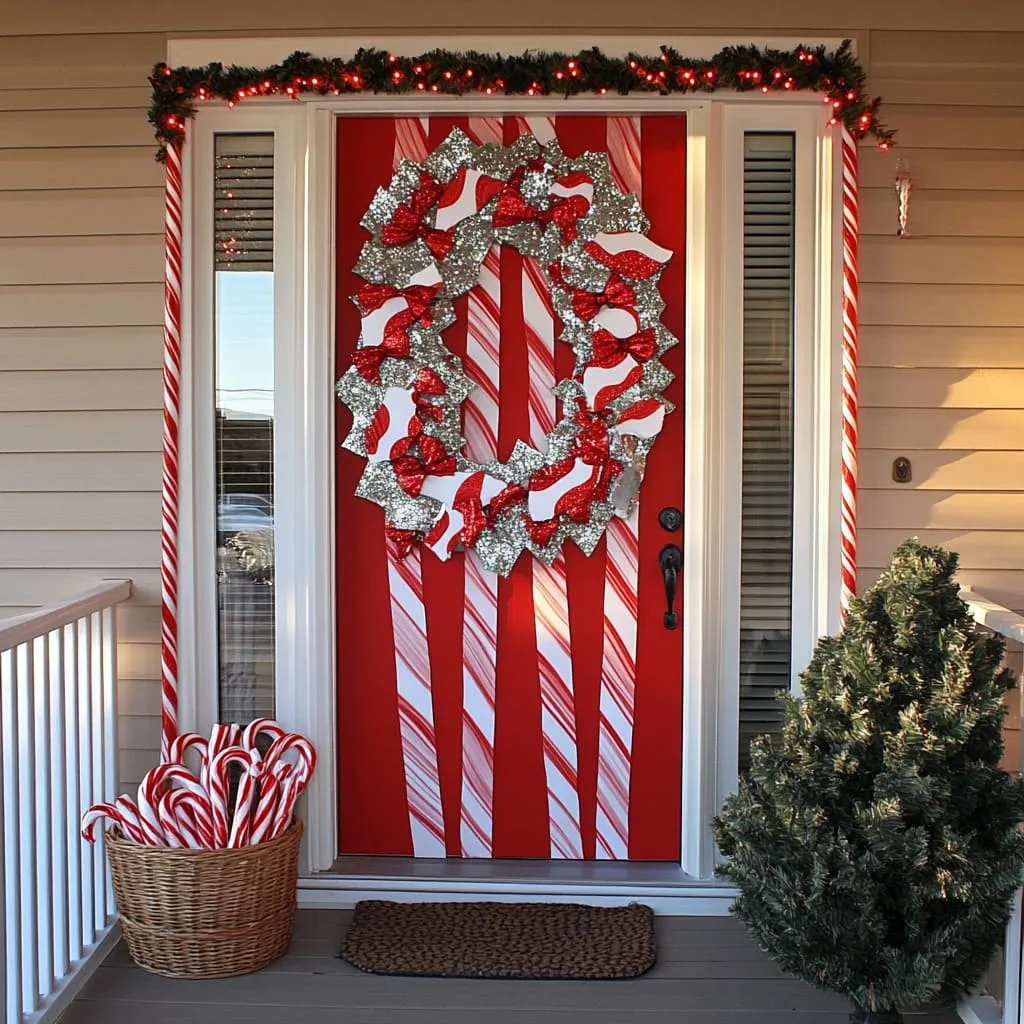 31 Easy Front Door Christmas Decorations You'll Love to Copy
