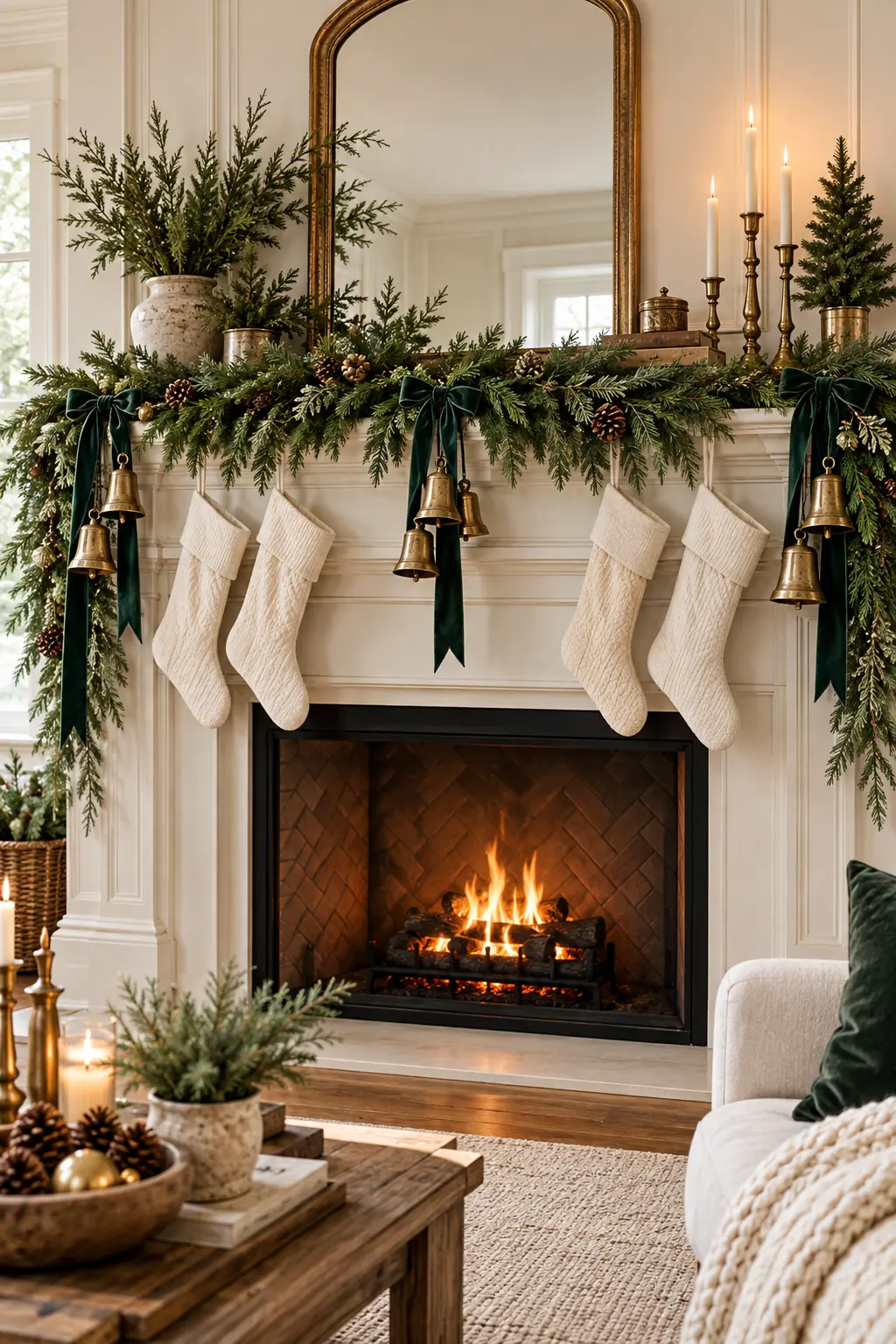 33 Elegant Christmas Mantel Decor Ideas for a Timeless Holiday Look