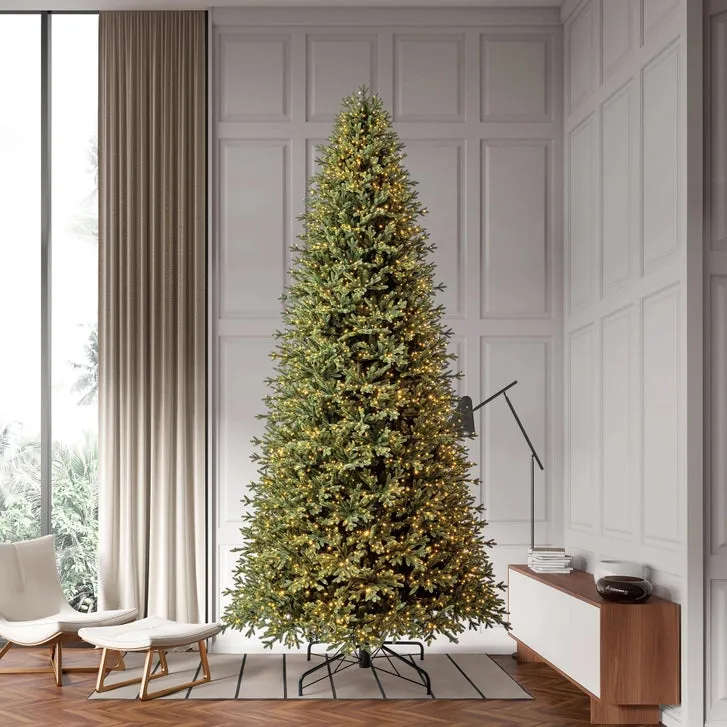 3.6m (12 ft) Pre-Lit Aspen Artificial Christmas Tree, 4,430 Color-Changing Radiant Micro Twinkle LED® Lights | Costco