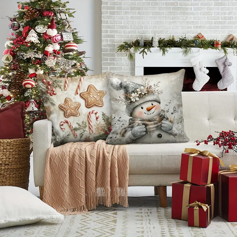 4pcs festive christmas pillow covers comfortable plush - Temu Cyprus
