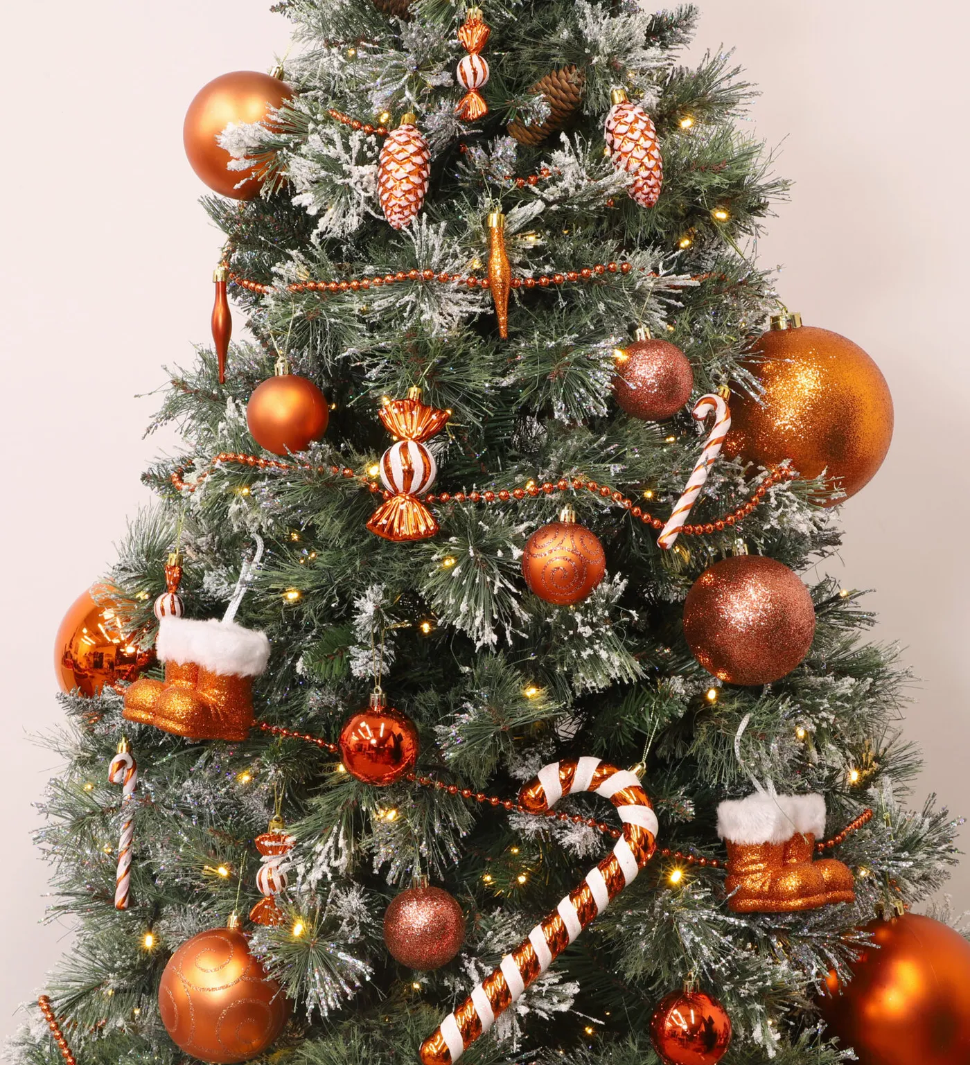 5-100mm Large Baubles - Shiny, Matte & Glitter Design - Christmas  Decorations (Coral) - Christmas Concepts