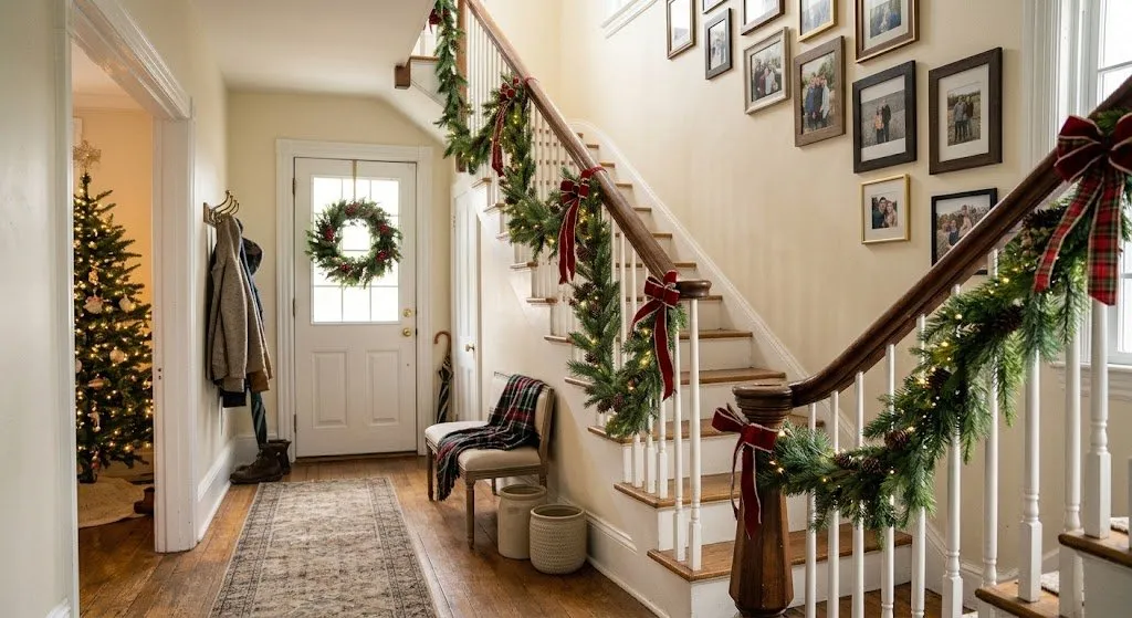 7 Best Ideas for Decorating a Hallway for Christmas I Tried - wallsbloom.com