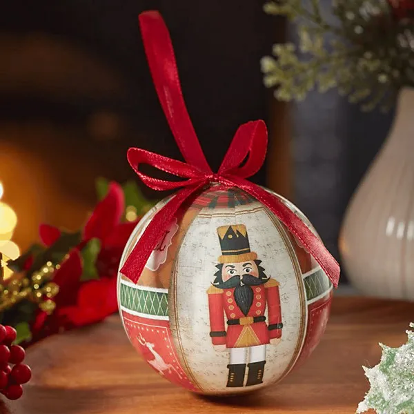 7cm Set of 14 Traditional Vintage Nutcracker Christmas Tree Baubles