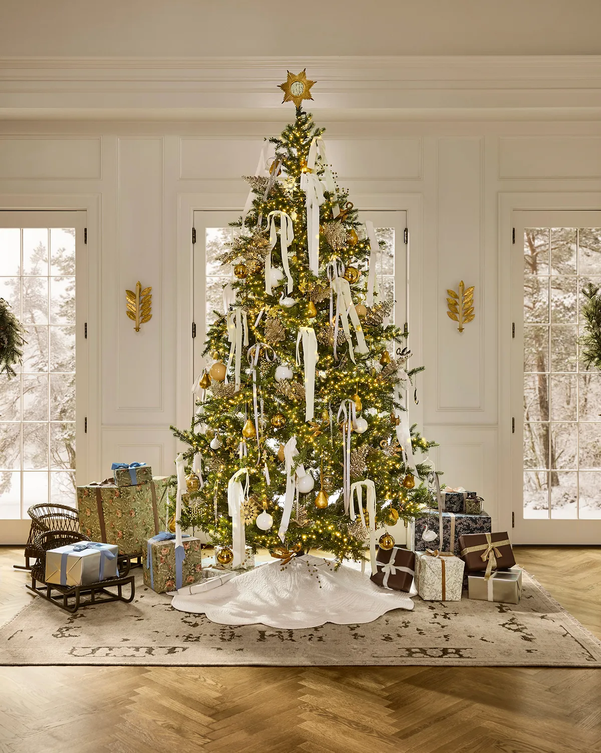 9' Grandis Fir Pre-Lit Faux Tree