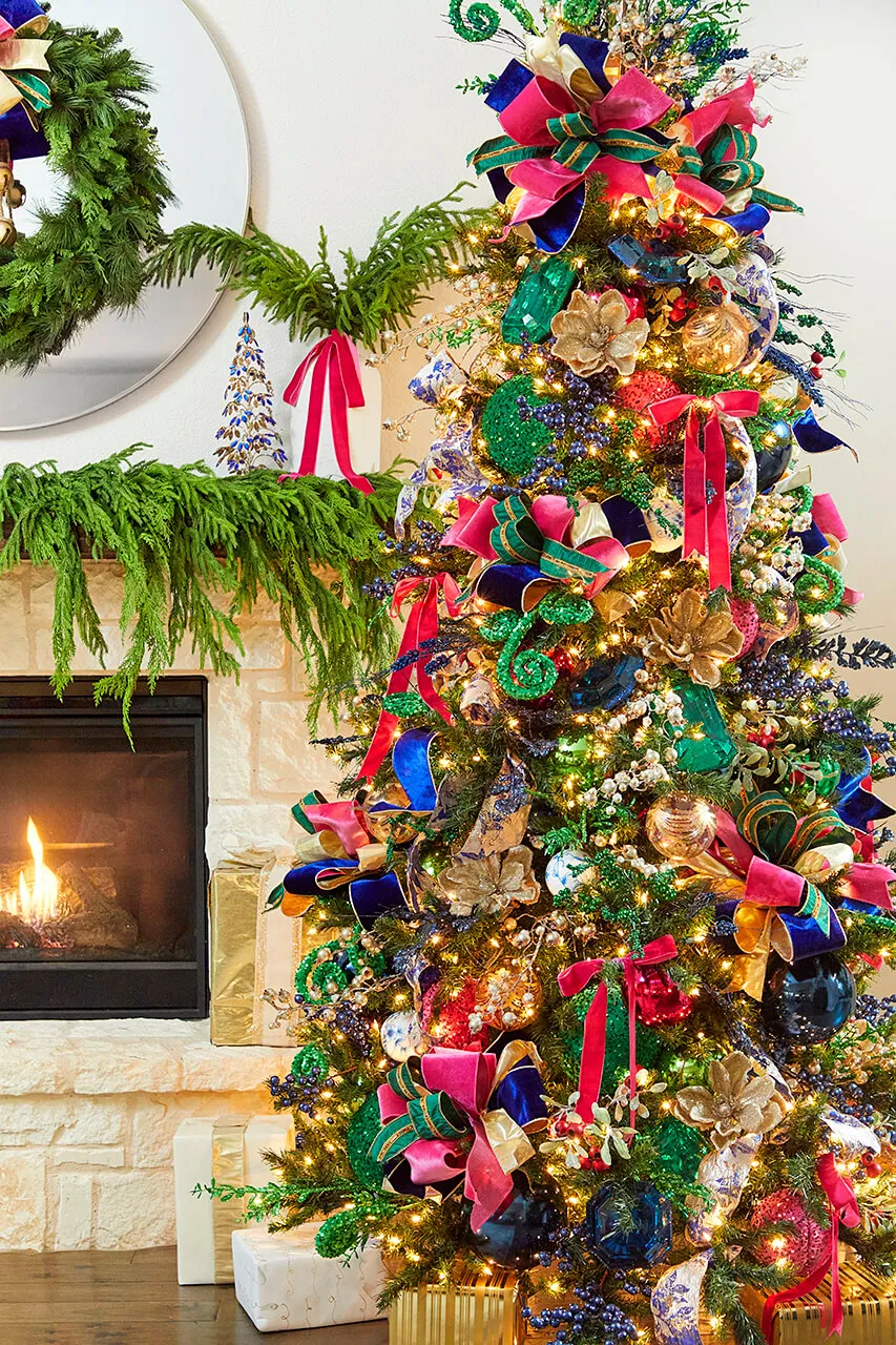 A Bold Colorful Christmas: A Fun Take on Modern Jewel Tones - Decorator's  Warehouse