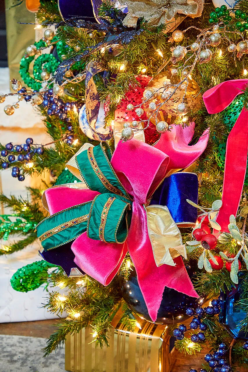 A Bold Colorful Christmas: A Fun Take on Modern Jewel Tones - Decorator's Warehouse