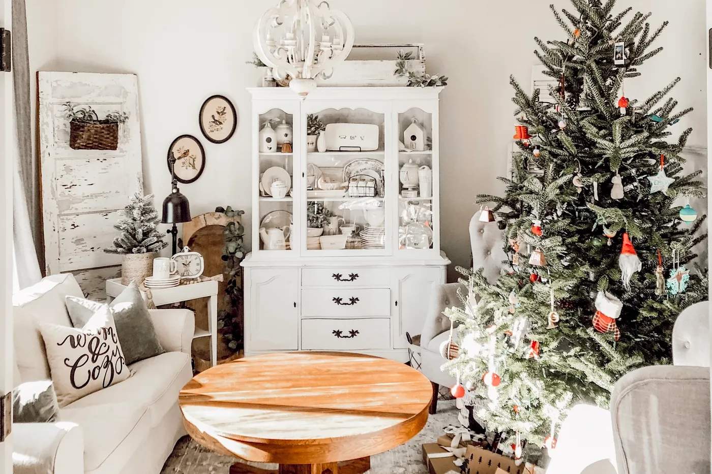 A Farmhouse Cottage Christmas Home Tour - Rain and Pine