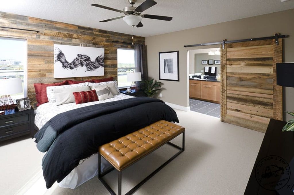 Accent Wall Paneling - Idaho Barn Wood Blend