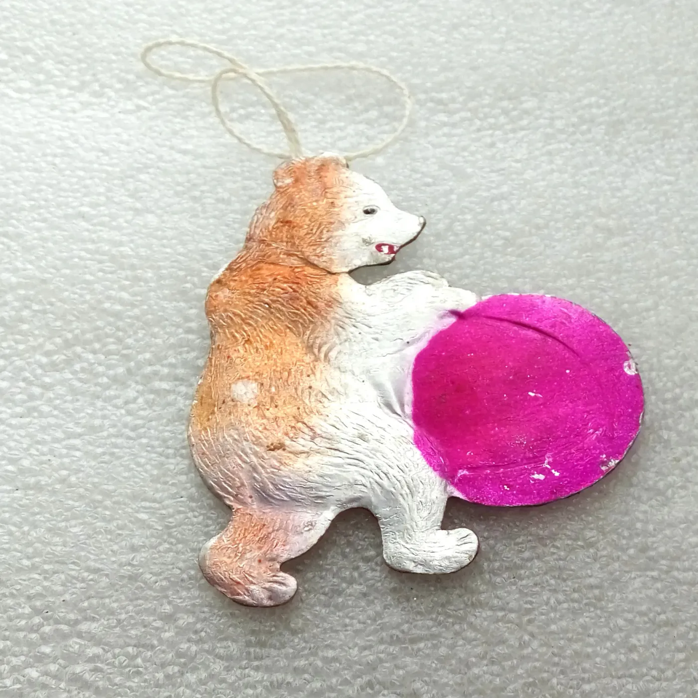 Antique Vintage Cardboard Christmas Tree Ornament Circus Bear – Eugene's Vintage Christmas Ornaments