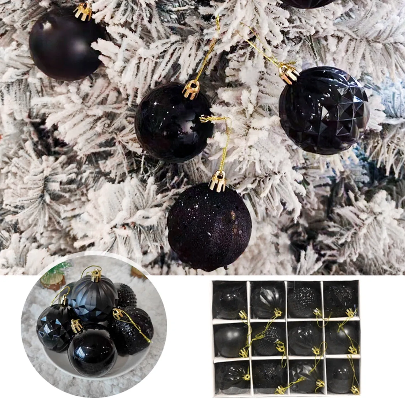 AZXY 12PC Tree Ornaments Balls Sets For Christmas Barbados | Ubuy