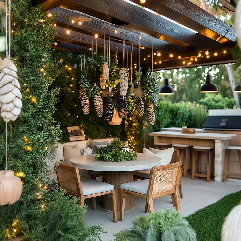 Backyard Christmas Decorating Ideas for Patio & Side Yard