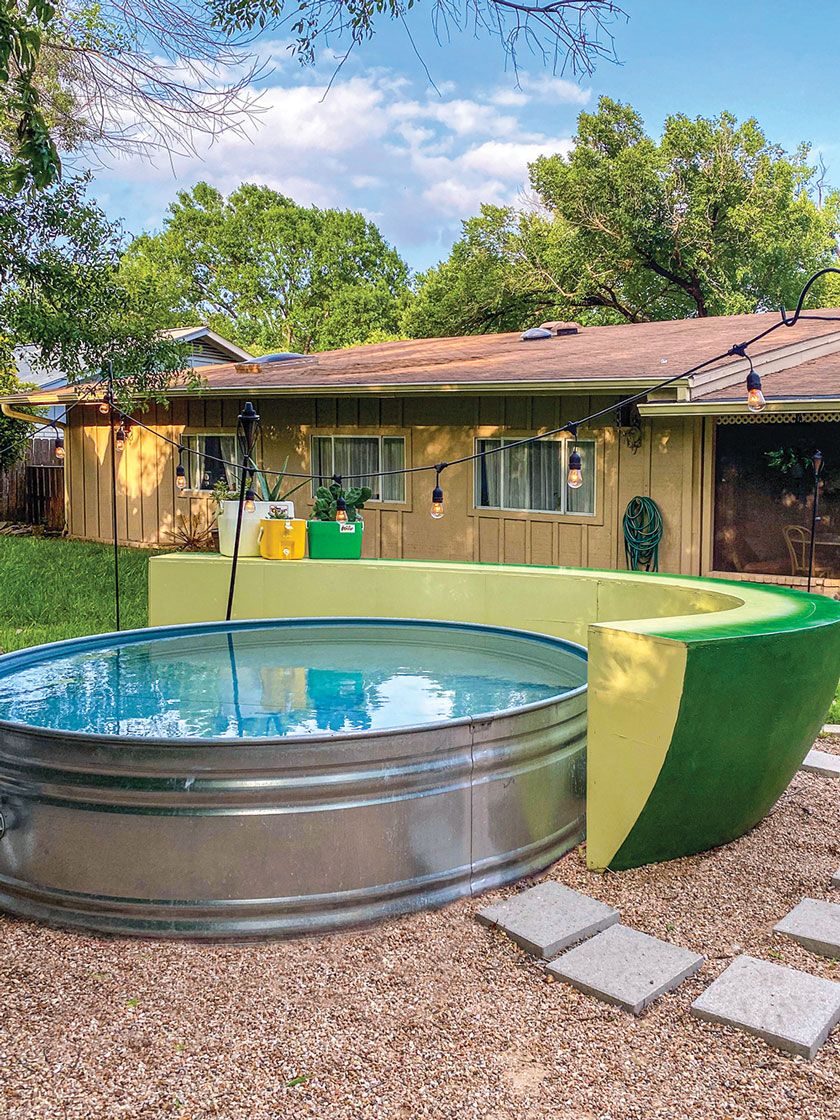 Backyard Galvanized Pool How To Make A Backyard Pool From A Stock Tank Entertainment/Life