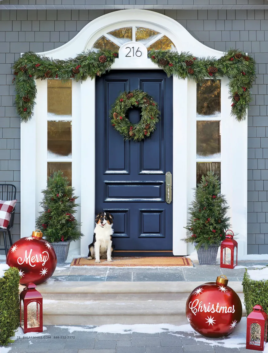 Balsam Hill - 2023 Holiday 2 - Outdoor Winter Evergreen Front Door Kit