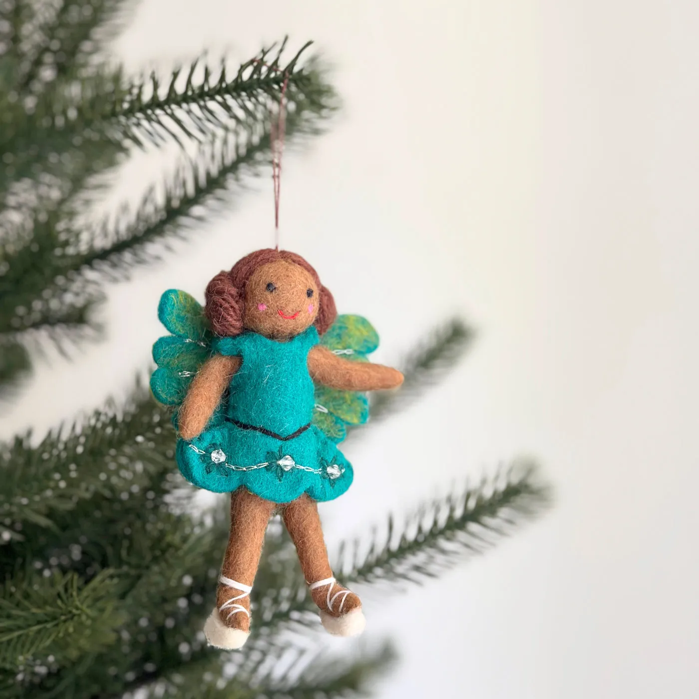 Best Christmas Felt Ornament - Ballerina | Ganapati Crafts Co. Black