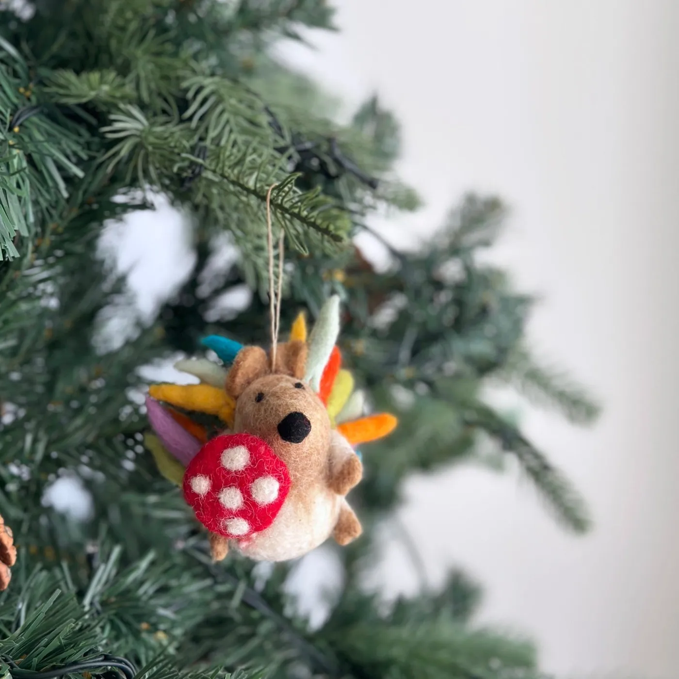 Best Christmas Felt Ornament - Hedgehog | Ganapati Crafts Co.