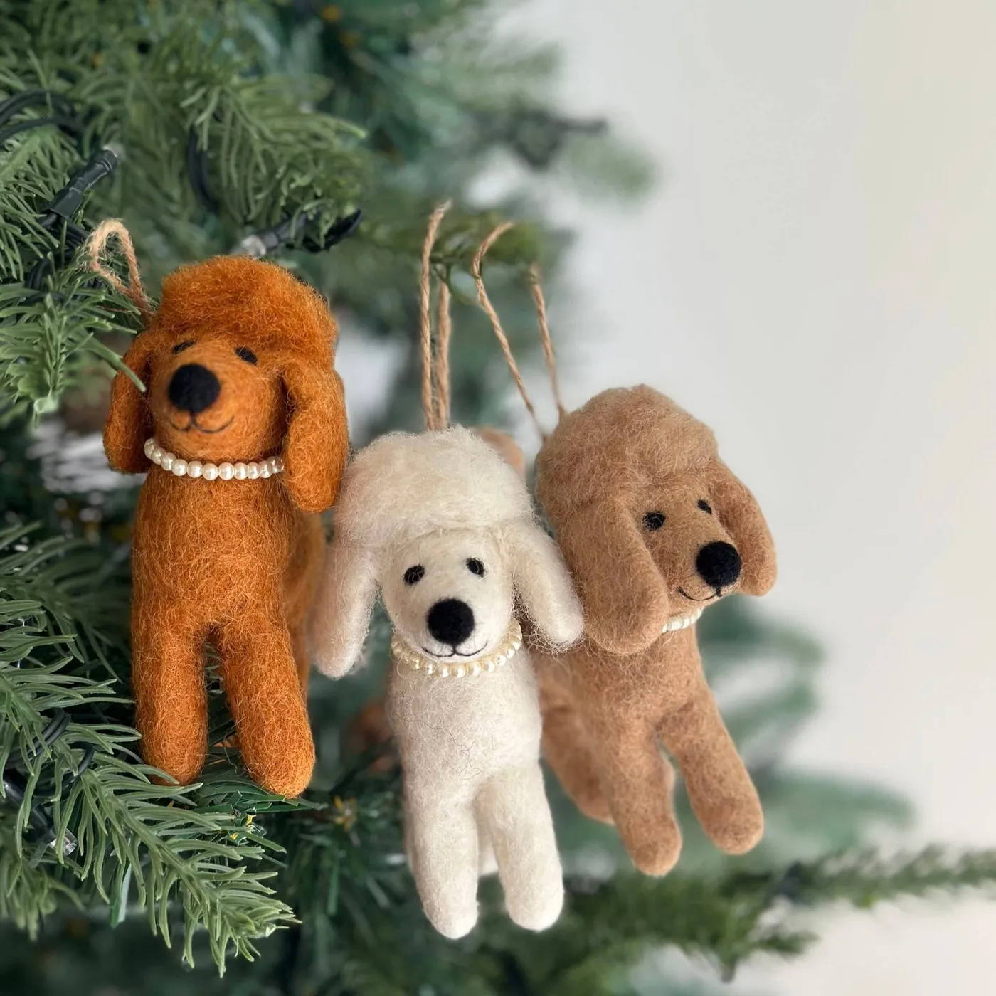 Best Felt Ornament - Poodle Ornament | Ganapati Crafts Co.
