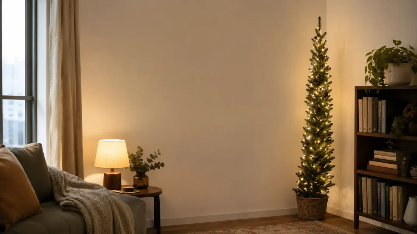 Best Slim & Pencil Christmas Trees for Small Spaces 2026 | ChristmasGearHQ