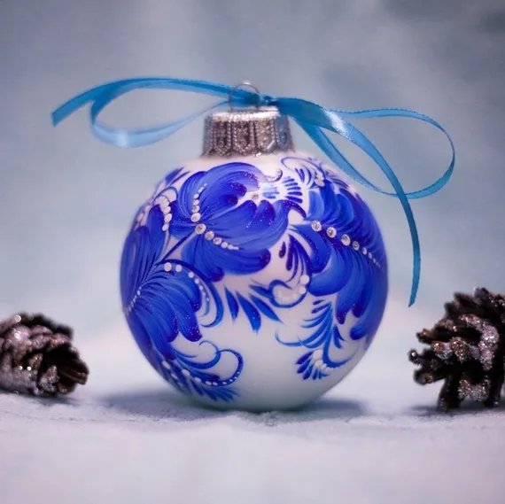 Blue Christmas Ornaments - Designer Picks | Foter