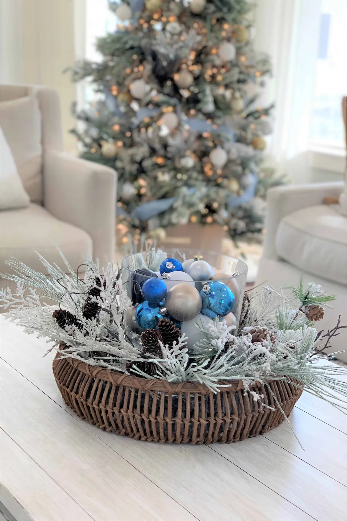 Blue Copper Christmas Decor Chic Blue And Copper Ornaments For A Stylish  Tree