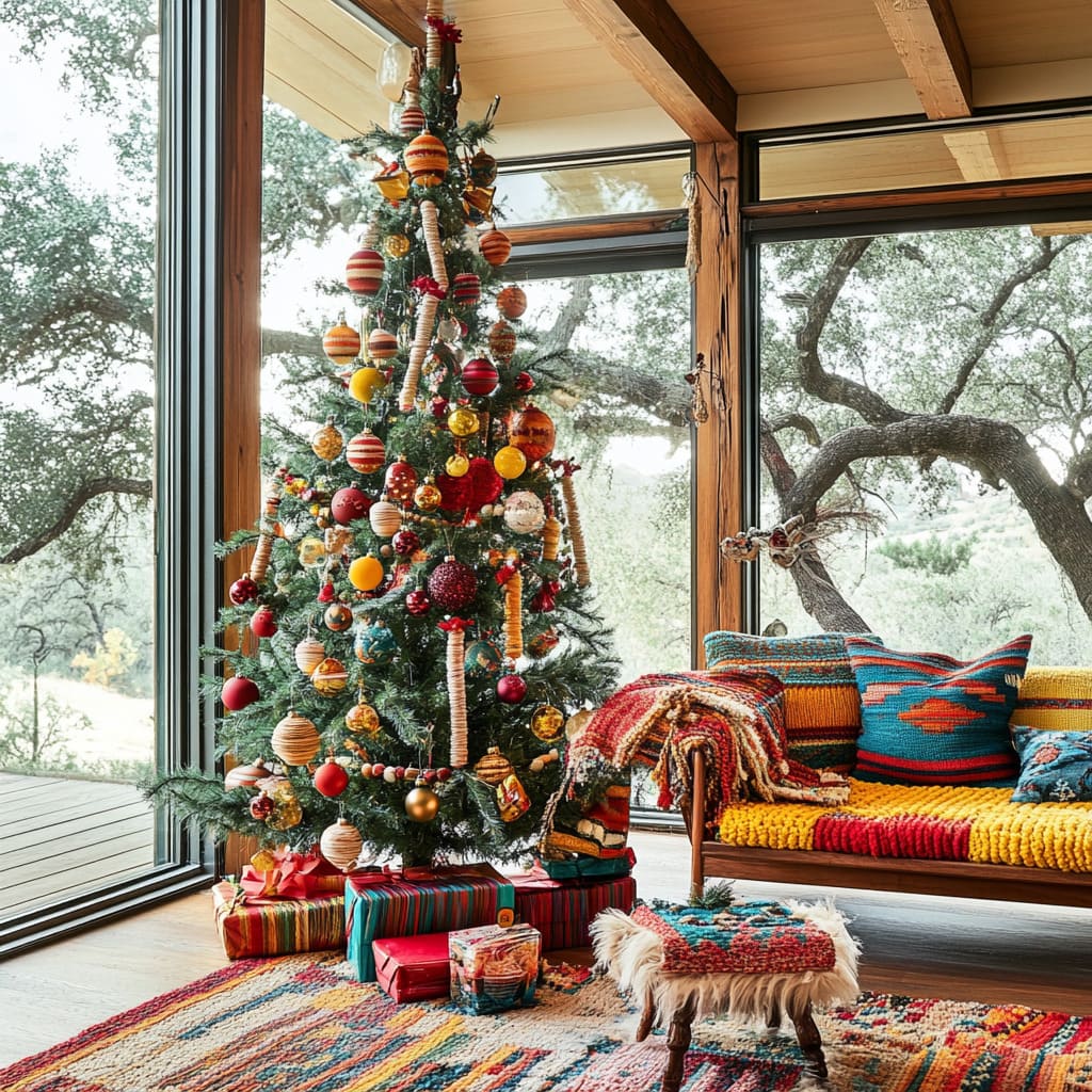 Boho Christmas Tree Decorating: Unique Ideas for a Cozy, Festive Look | Fancy House Design