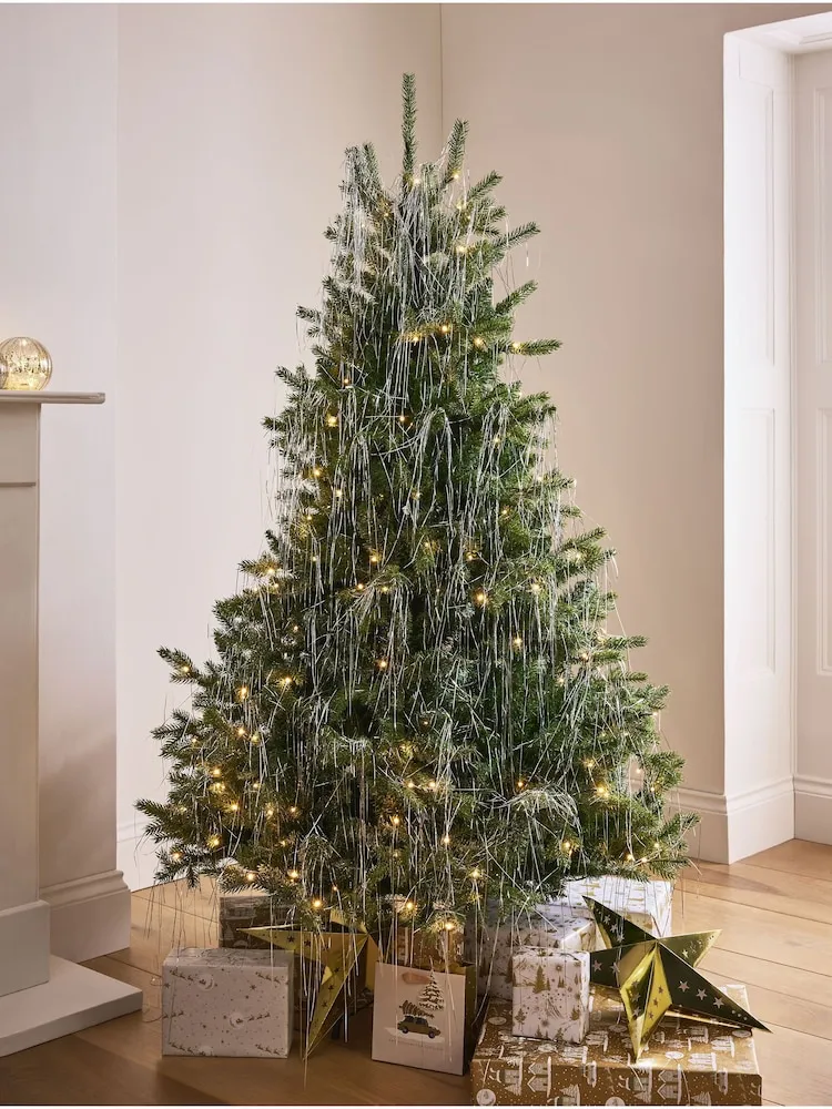 Buy 10 Pack Silver Lametta Tinsel Christmas Tree Decorations from Next Qatar