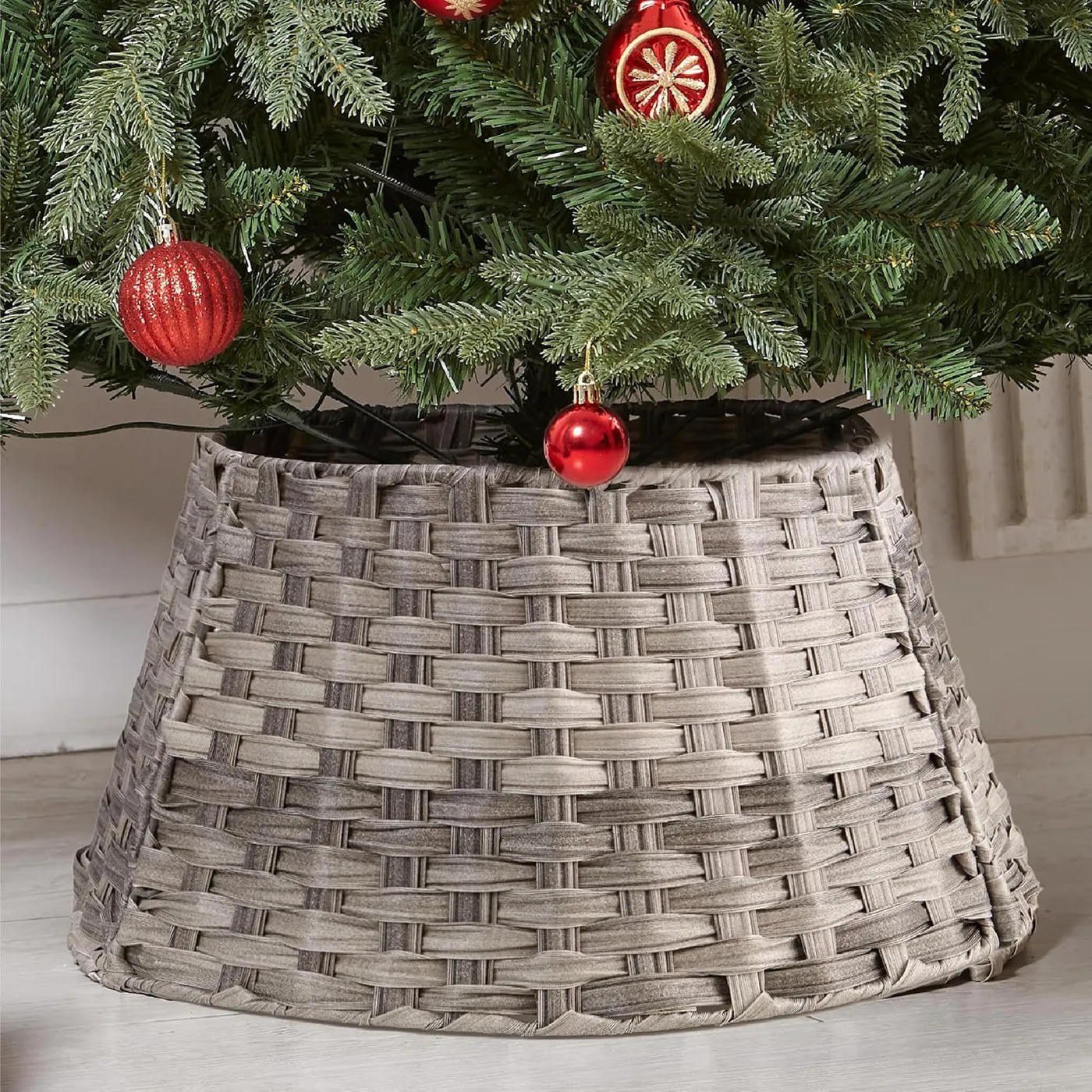 Buy My Christmas Wicker Christmas Tree Skirt Rattan Basket - 50cm | Christmas  tree skirts and stands | Argos